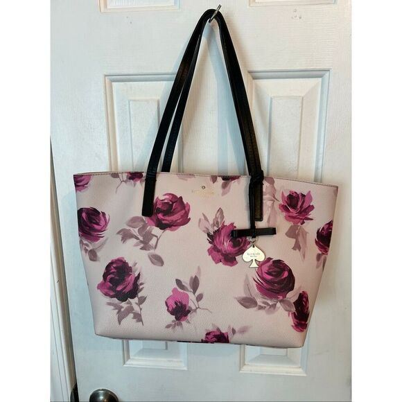 kate spade Handbags - Kate Spade New York Hawthorne Lane Pink Roses Ryan Tote Purse Bag